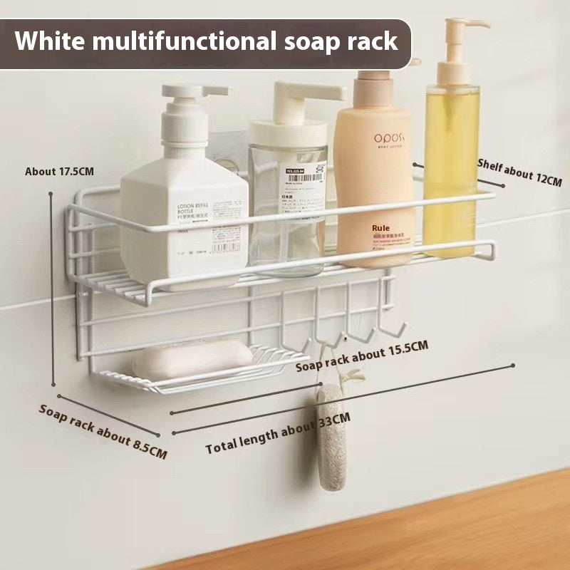 Punch-free Bathroom Storage Rack - ElegantHomeScapes