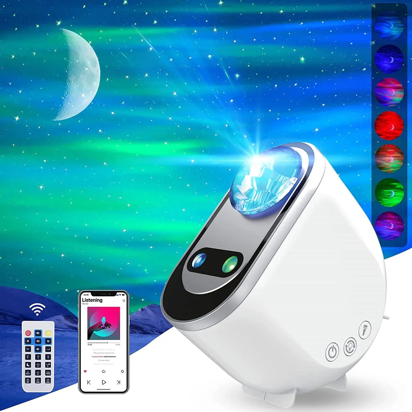 Projectors LED Galaxy Star Night Light - ElegantHomeScapes