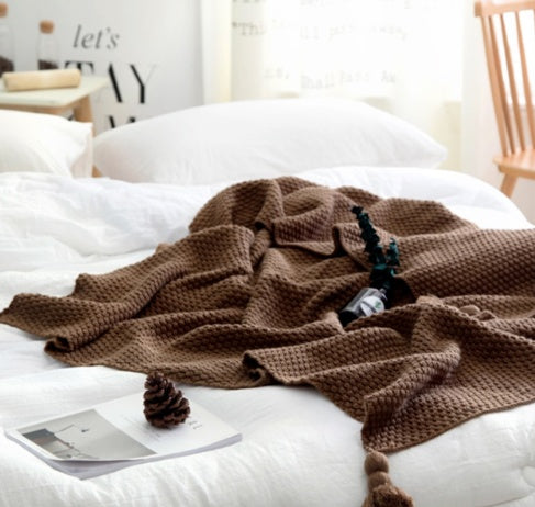 Cozy Knit Throw Blanket