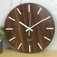 Glow In The Dark Wood Wall Clock - ElegantHomeScapes