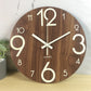 Glow In The Dark Wood Wall Clock - ElegantHomeScapes