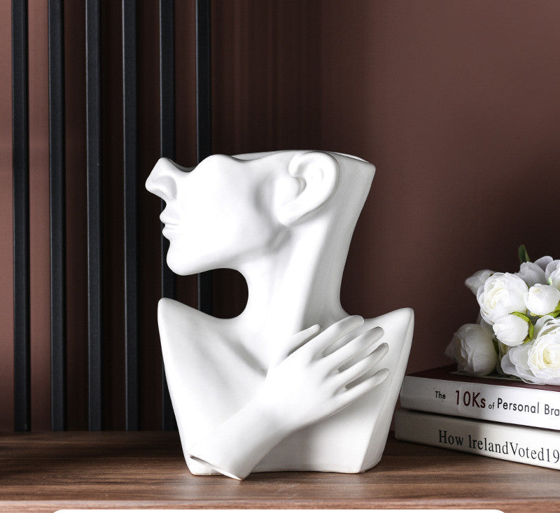 Modern Nordic Style Creative Portrait Vase - ElegantHomeScapes