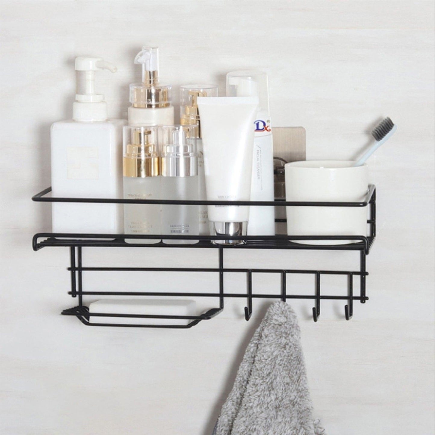 Punch-free Bathroom Storage Rack - ElegantHomeScapes