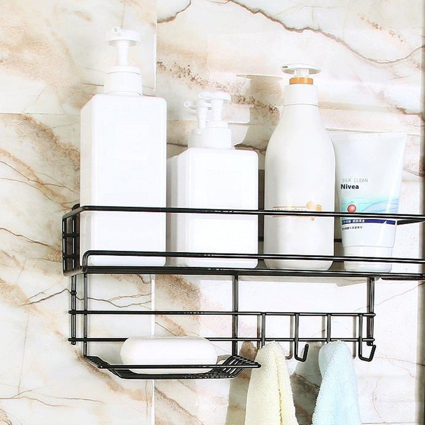 Punch-free Bathroom Storage Rack - ElegantHomeScapes