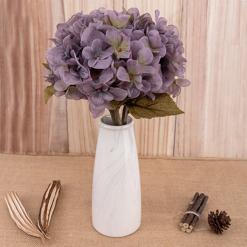 Artificial Flowers Hydrangea Branch Home Wedding Decor - ElegantHomeScapes