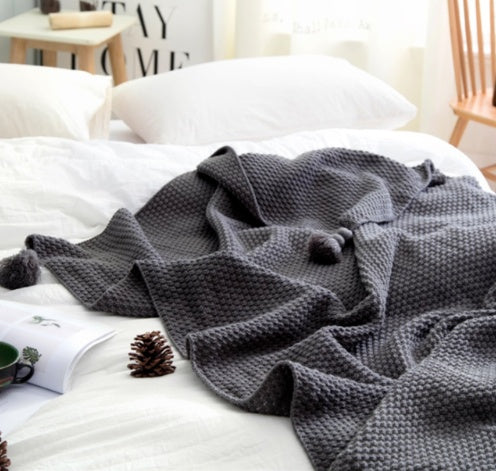 Cozy Knit Throw Blanket