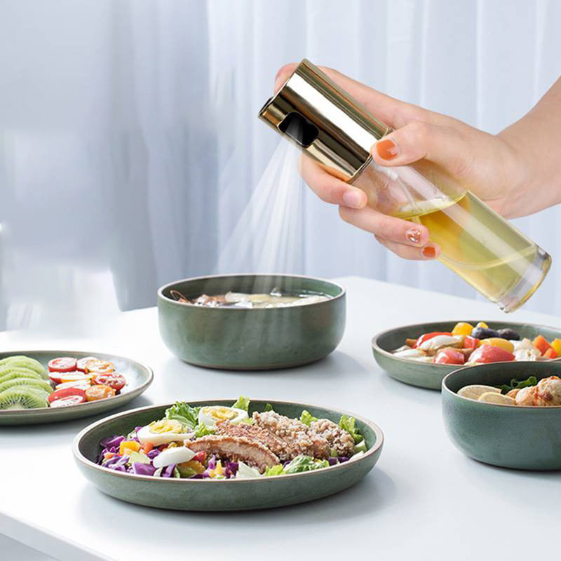 BBQ Healthy Kitchen Cooking Oil Vinegar Spray Bottle - ElegantHomeScapes