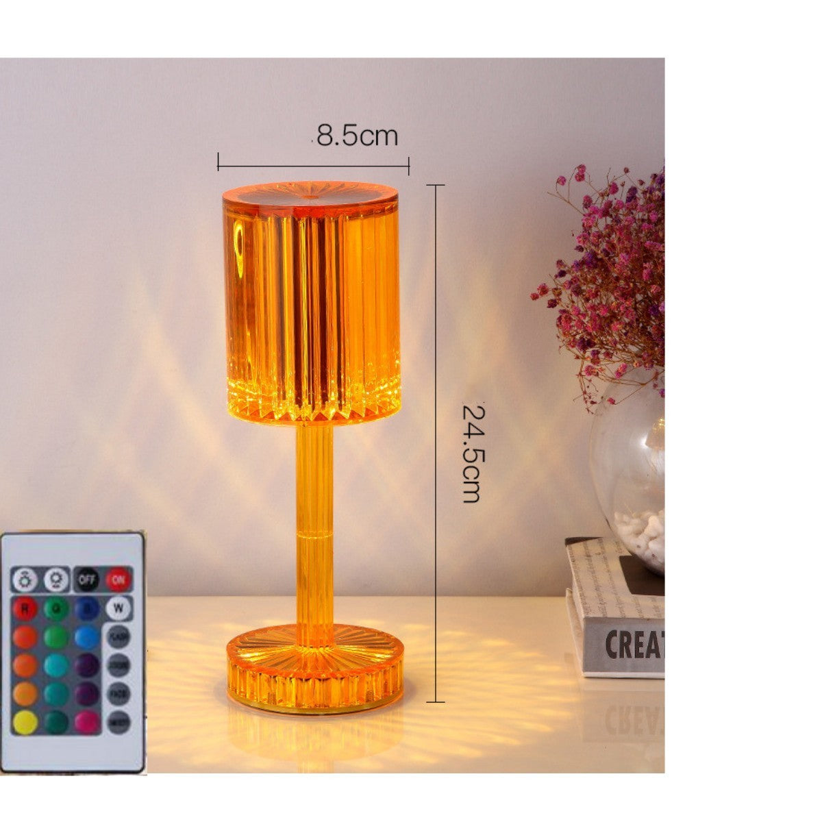 Crystal Table Lamp - ElegantHomeScapes