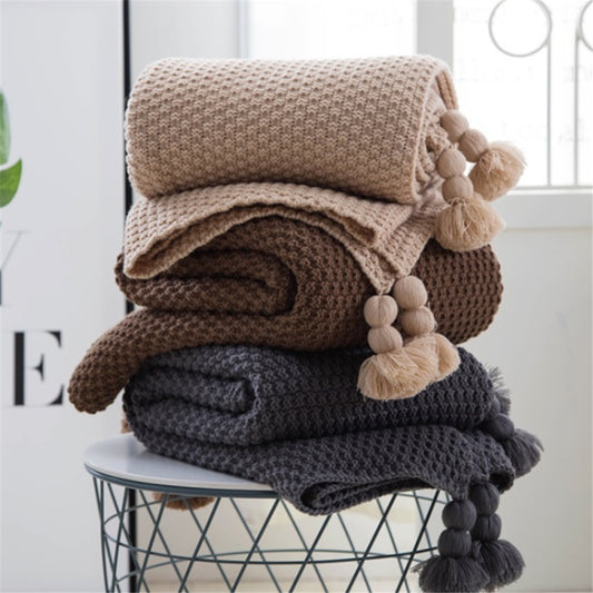 Cozy Knit Throw Blanket