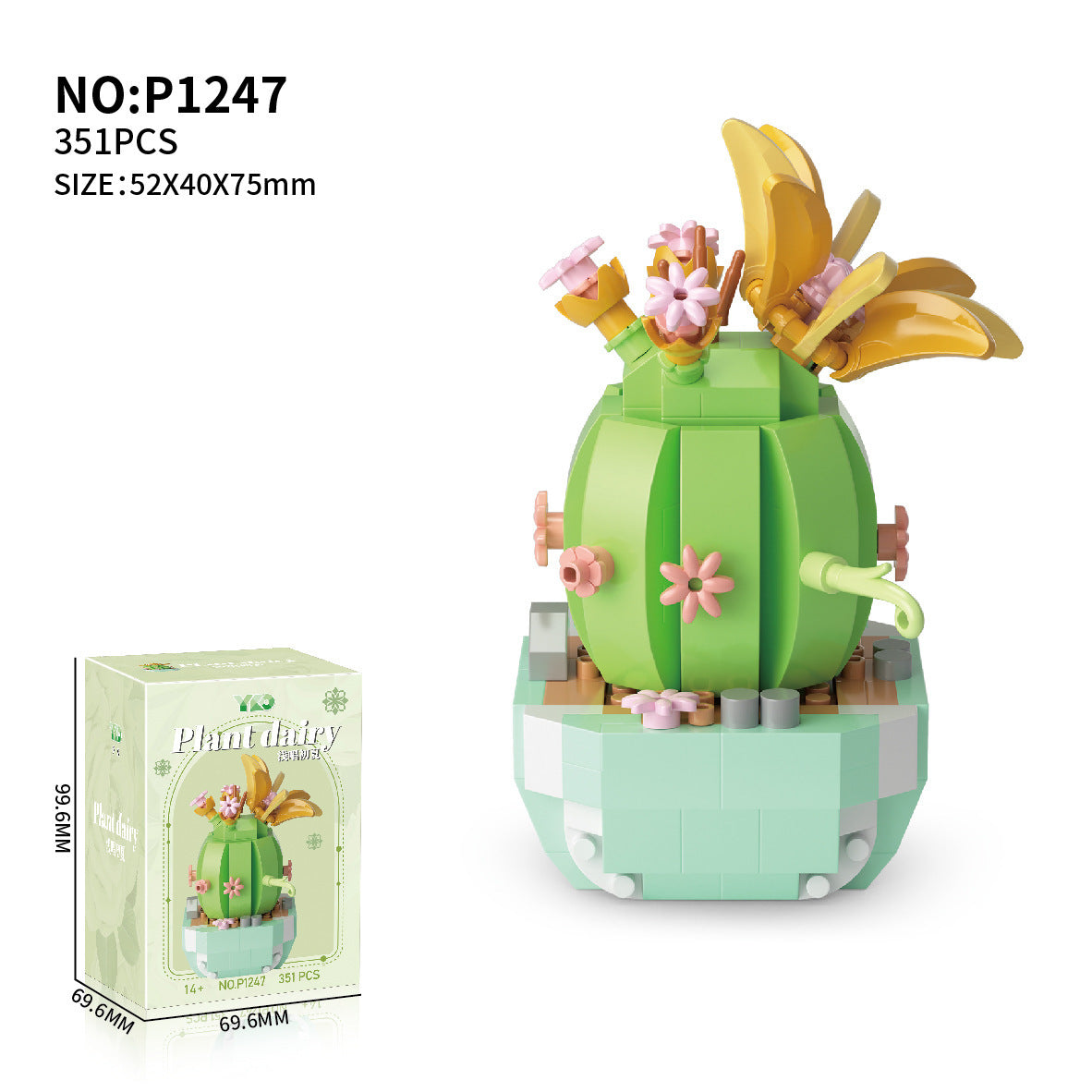 Plant Potted Flower Building Blocks Kit
