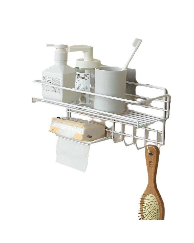 Punch-free Bathroom Storage Rack - ElegantHomeScapes