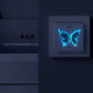 Blue Luminous Small Butterfly Stickers - ElegantHomeScapes