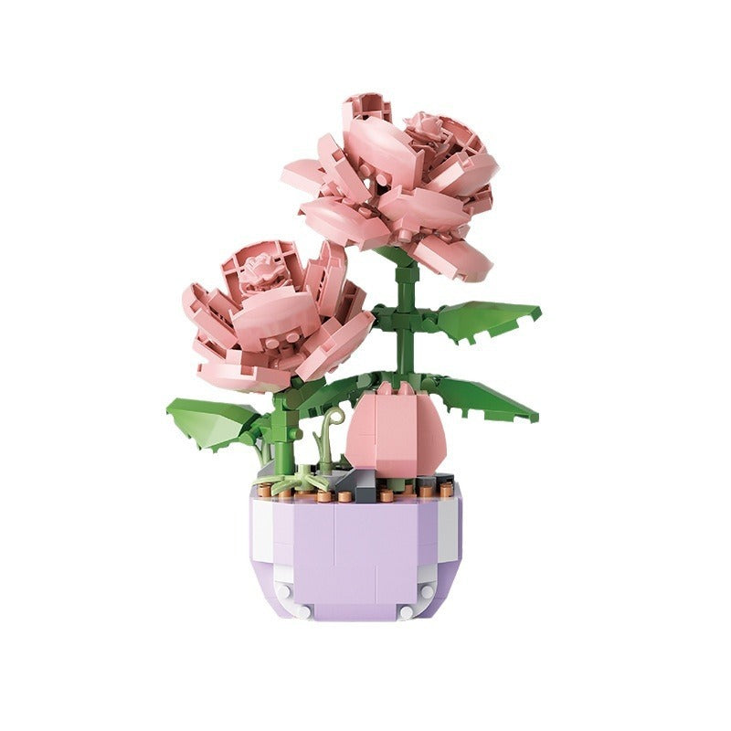 Plant Potted Flower Building Blocks Kit